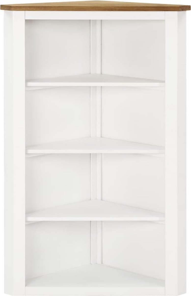 Vidaxl Hoekkast 59x36x100 Cm Massief Eikenhout - Bruin
