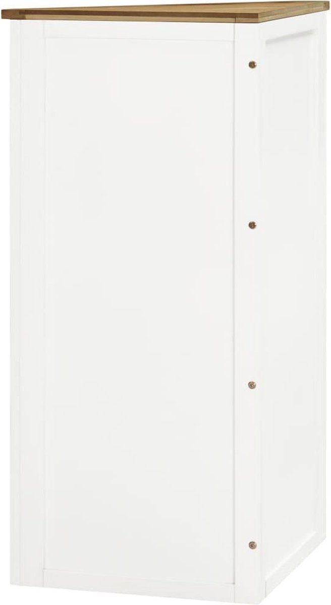 Vidaxl Hoekkast 59x36x100 Cm Massief Eikenhout - Bruin