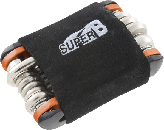 Super B Multitool Tb-fd40 17 Functies 73 X 45 Mm Rvs - Oranje