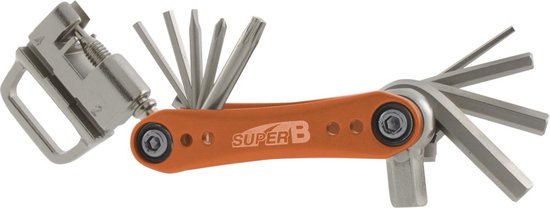 Super B Multitool Tb-fd40 17 Functies 73 X 45 Mm Rvs - Oranje