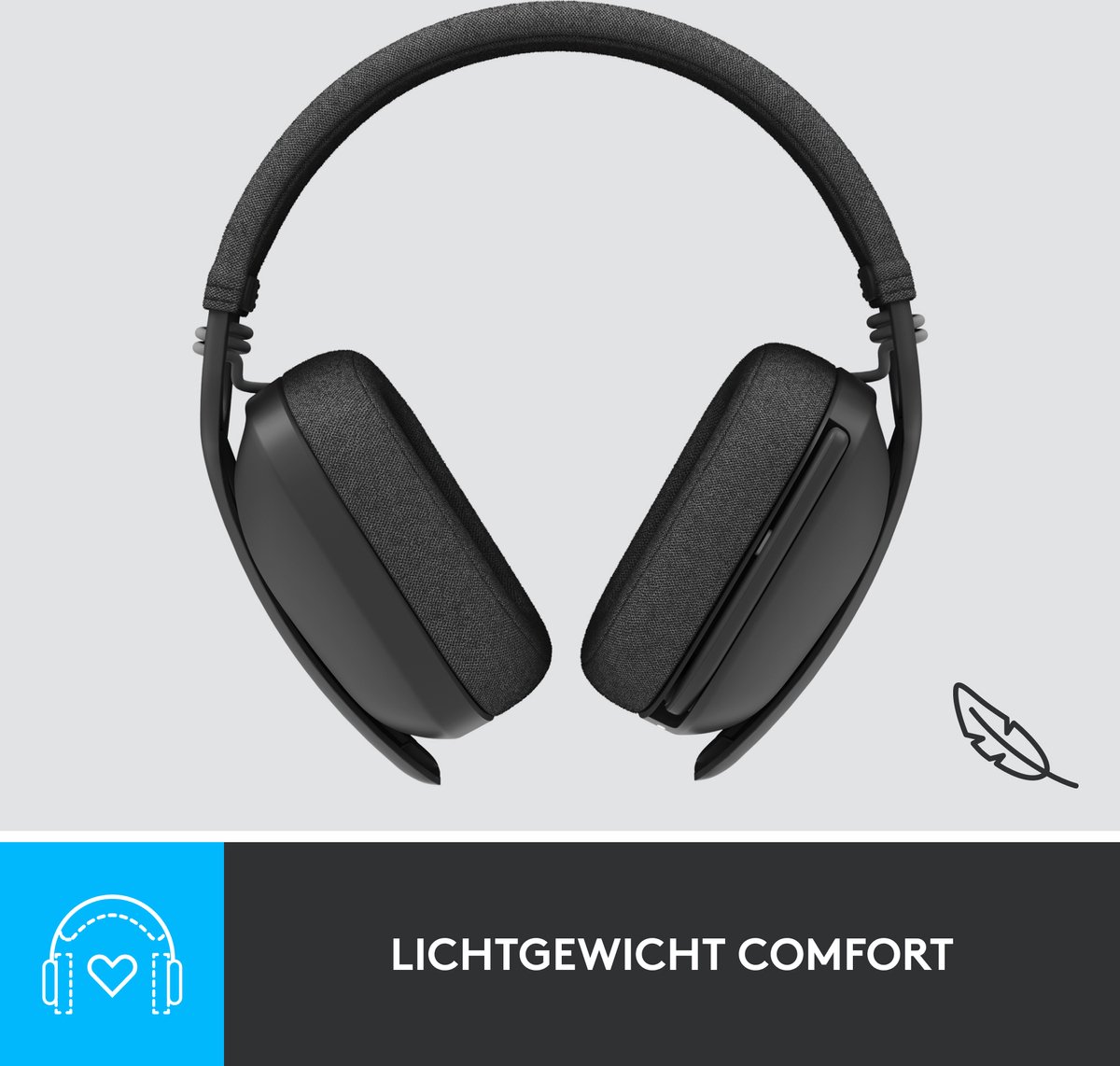 Logitech headset Zone Vibe 125 (Grijs)