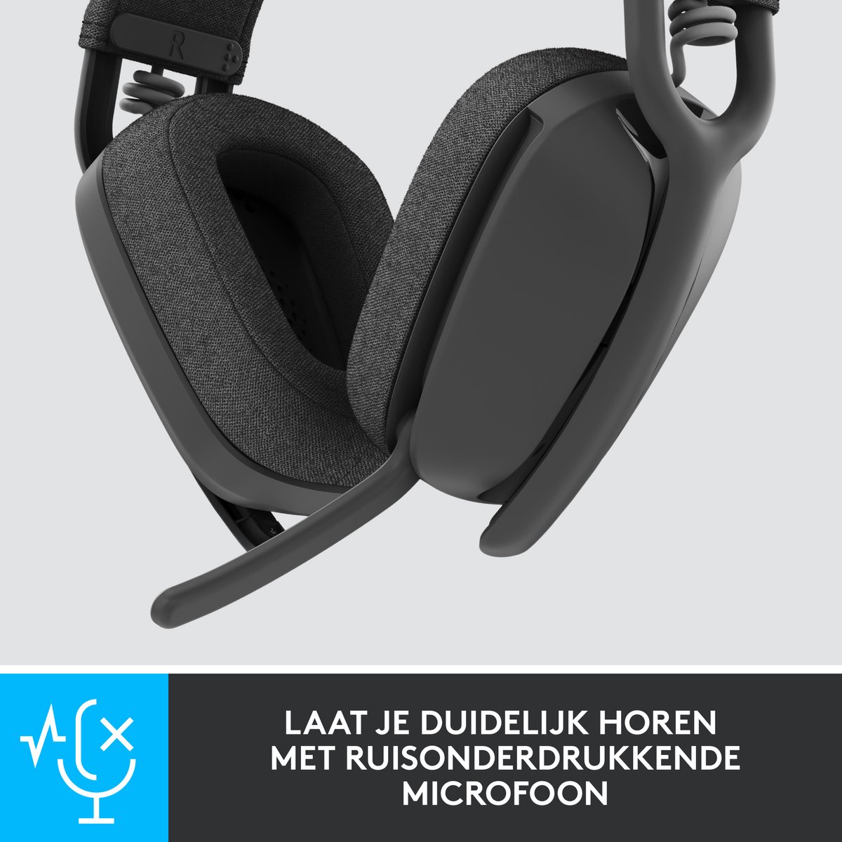 Logitech headset Zone Vibe 125 (Grijs)