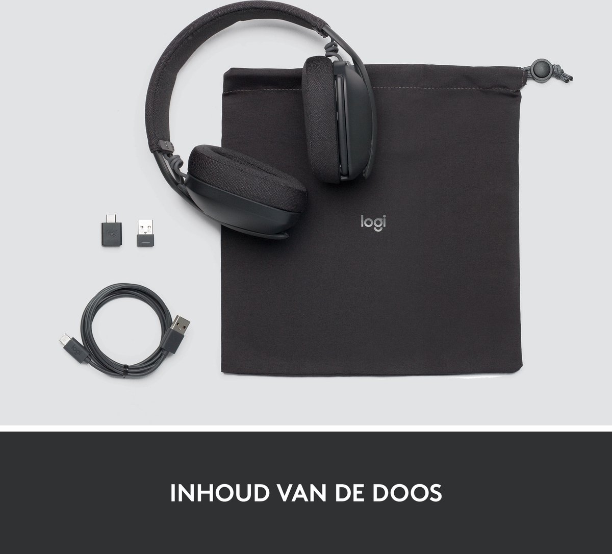 Logitech headset Zone Vibe 125 (Grijs)