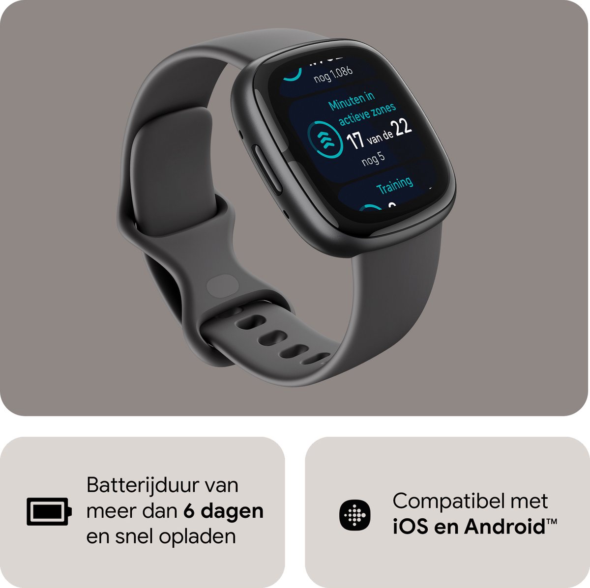 Fitbit Sense 2 Zwart