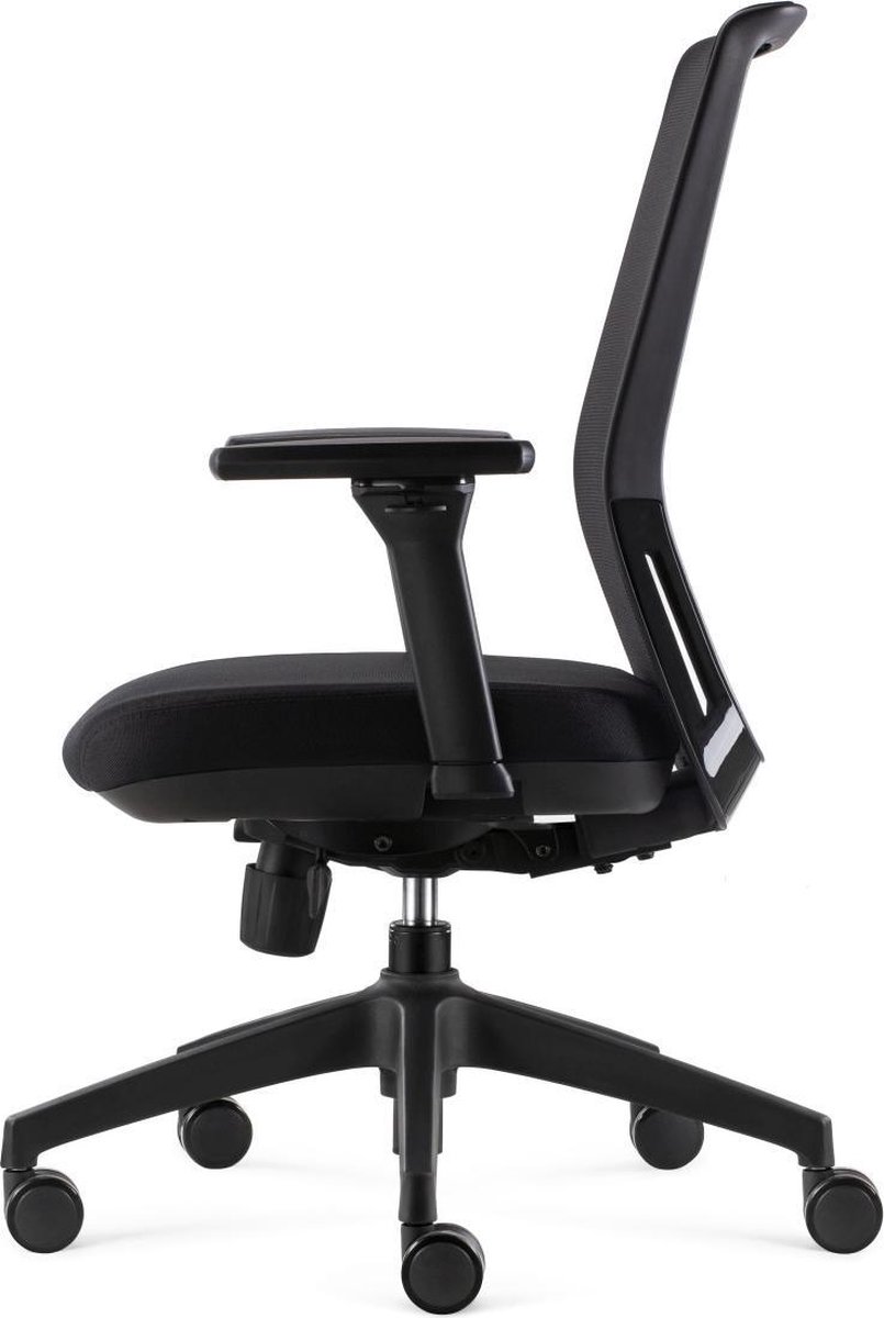 24Designs Work Ergo-4 Ergonomische Bureaustoel En1335 -e Stof/mesh - Onderstel - Zwart