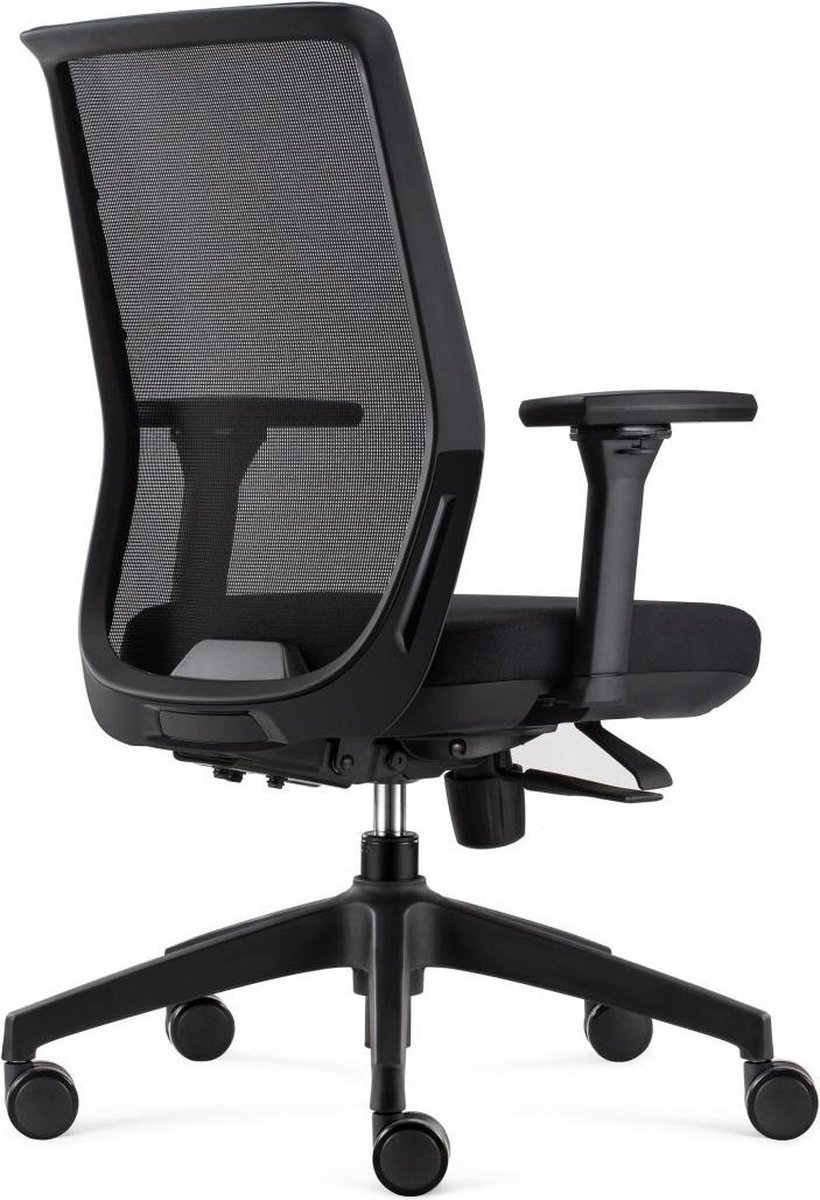 24Designs Work Ergo-4 Ergonomische Bureaustoel En1335 -e Stof/mesh - Onderstel - Zwart