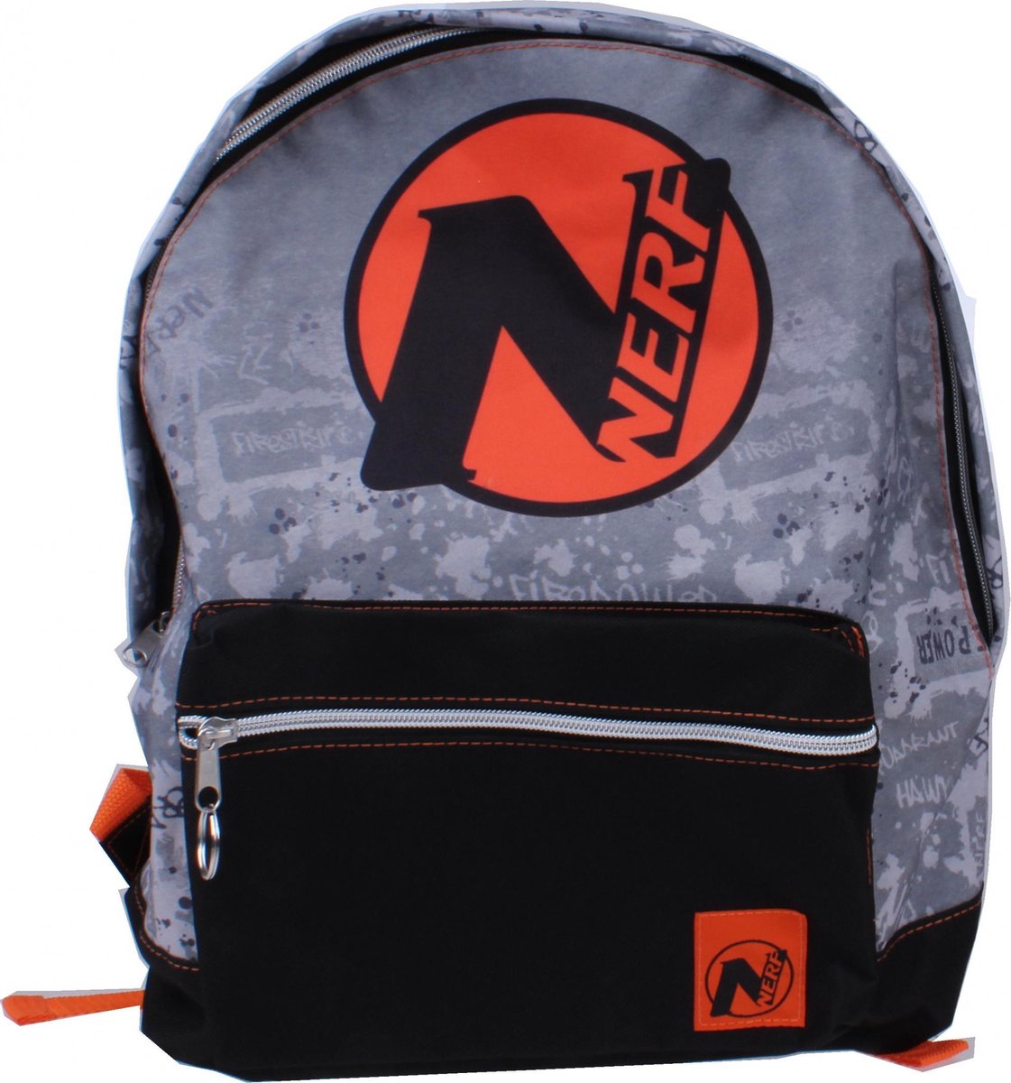 Nerf Rugzak Junior 12 Liter Polyester/zwart/oranje - Grijs