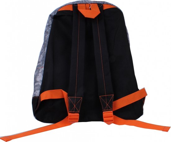 Nerf Rugzak Junior 12 Liter Polyester/zwart/oranje - Grijs