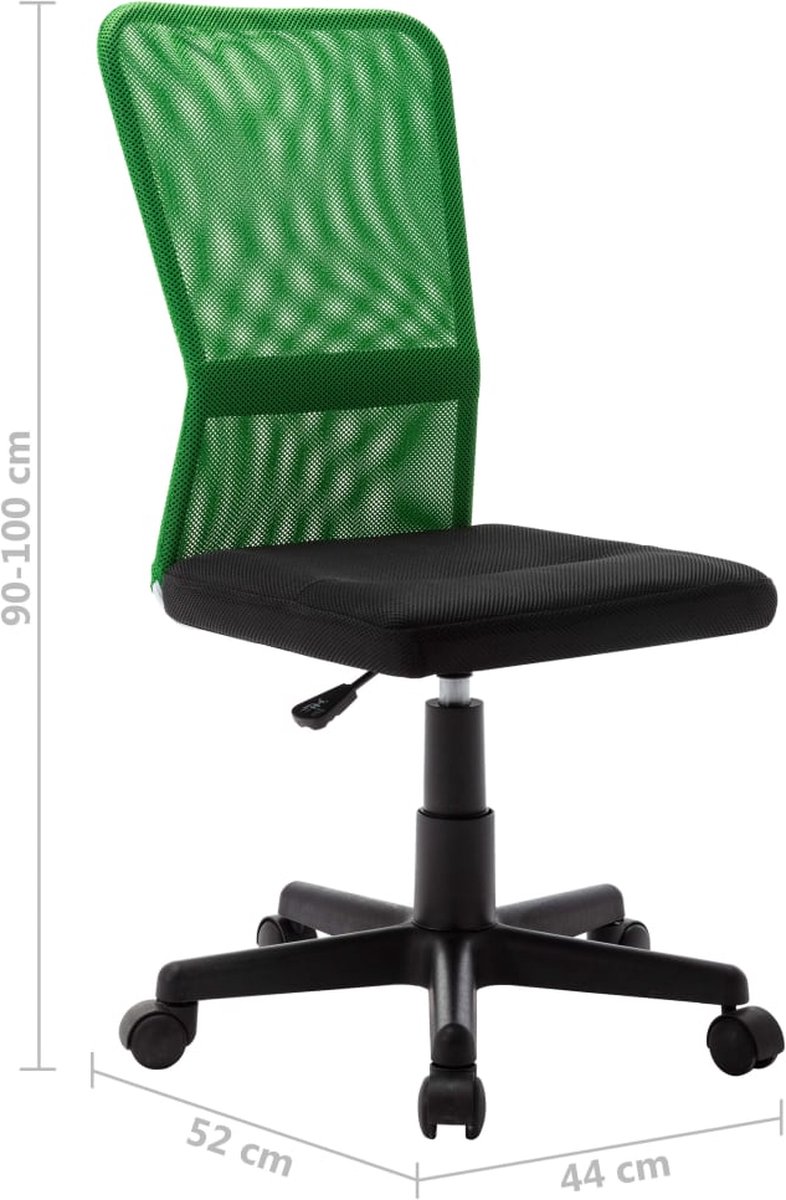 Vidaxl Kantoorstoel 44x52x100 Cm Mesh Stof En - Groen
