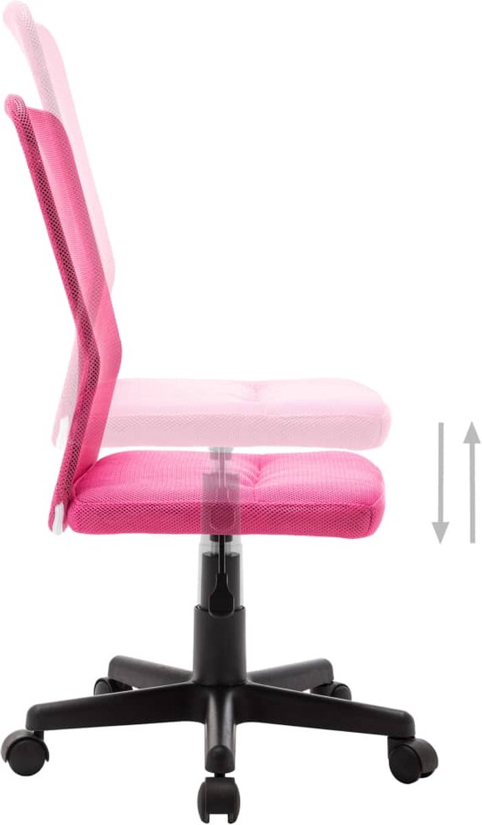 Vidaxl Kantoorstoel 44x52x100 Cm Mesh Stof - Roze
