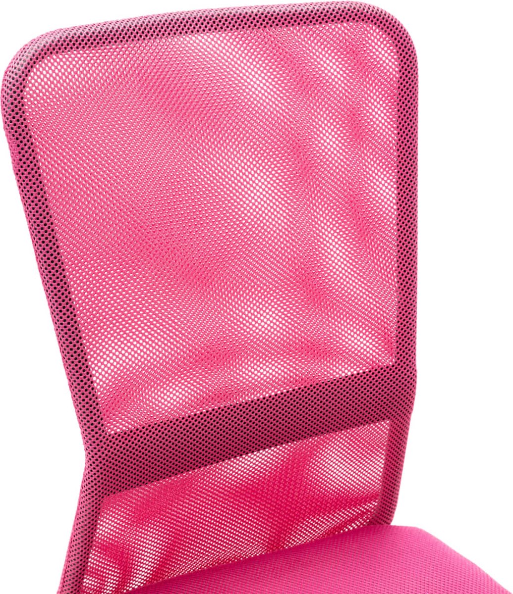 Vidaxl Kantoorstoel 44x52x100 Cm Mesh Stof - Roze