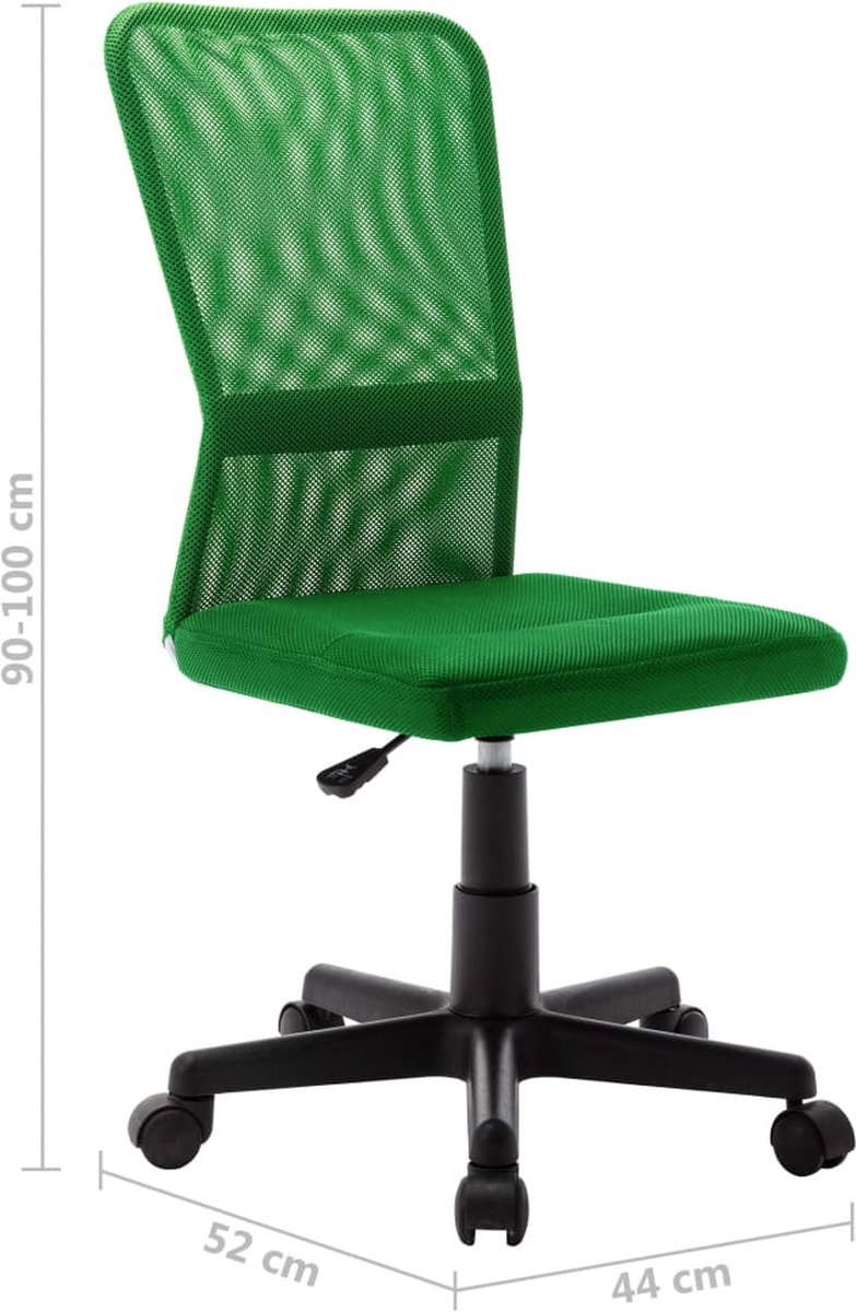 Vidaxl Kantoorstoel 44x52x100 Cm Mesh Stof - Groen
