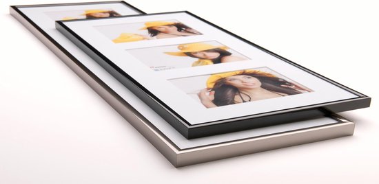 Walther Design Fotolijst New Lifestyle 3x 13x18 Cm Staalkleurig - Bruin