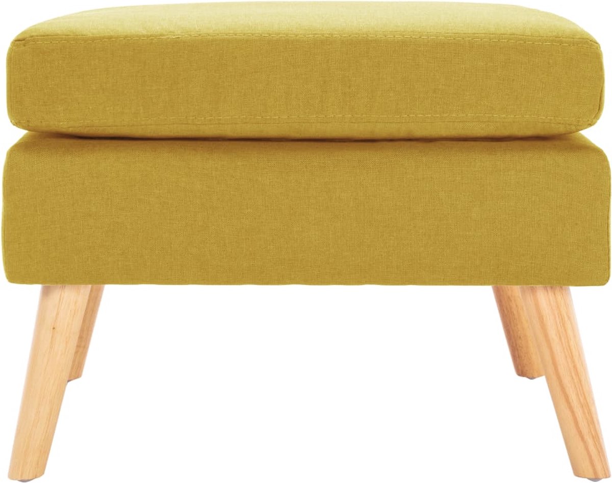 Vidaxl Voetenbank Stof - Geel