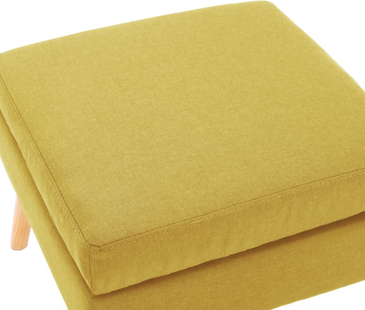Vidaxl Voetenbank Stof - Geel