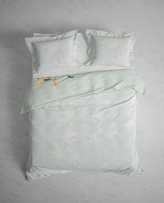 Heckett & Lane Dekbedovertrek Isla - Mint - 2-persoons 200x200/220 Cm - Groen