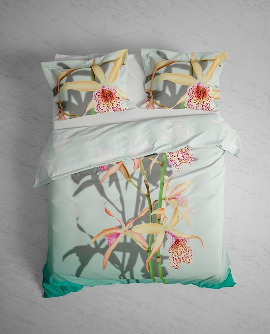 Heckett & Lane Dekbedovertrek Isla - Mint - 2-persoons 200x200/220 Cm - Groen