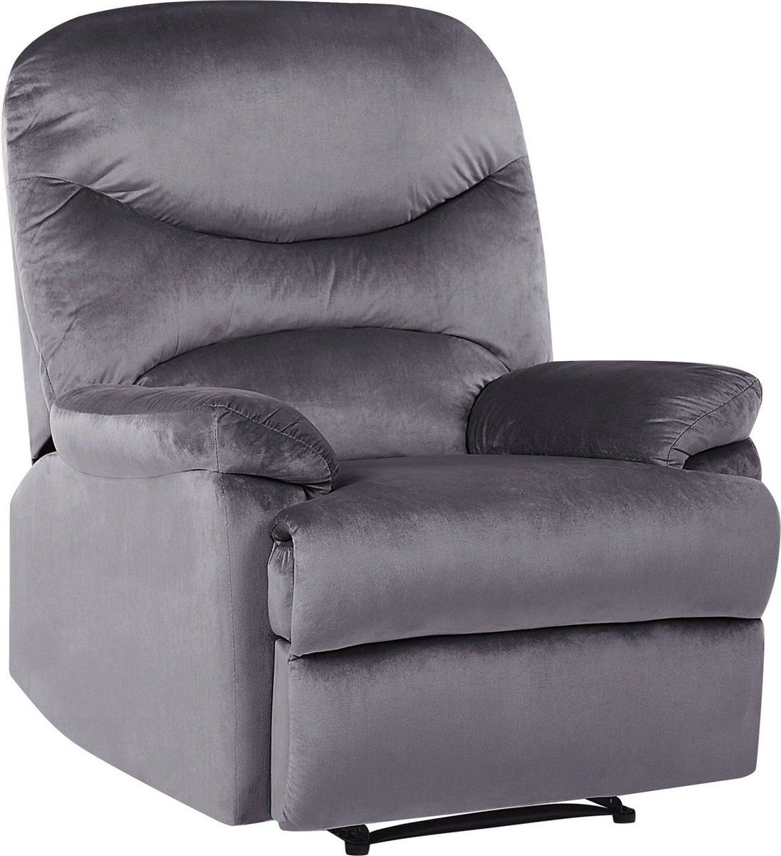 Beliani Eslov Fauteuil Fluweel 90 X 85 Cm - Gris