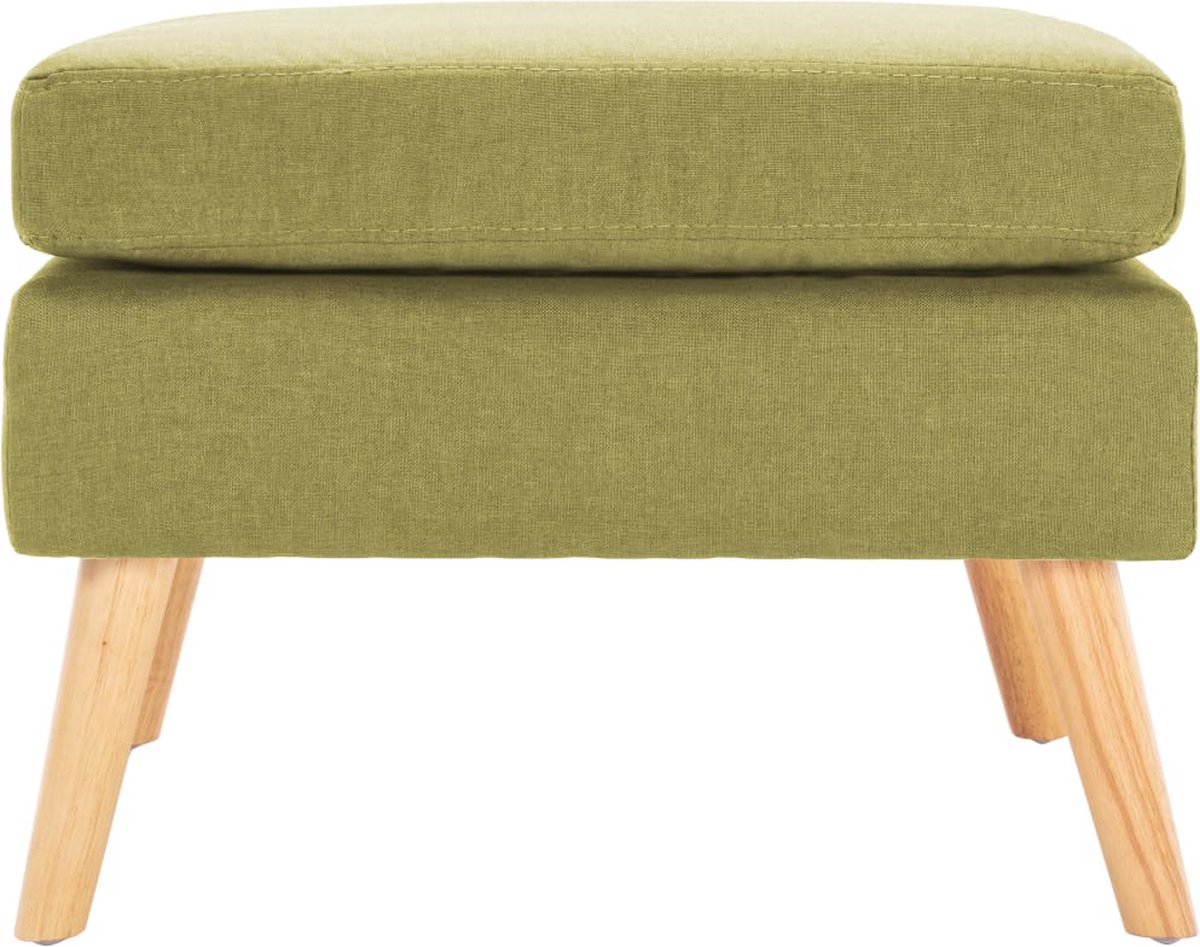 Vidaxl Voetenbank Stof - Groen
