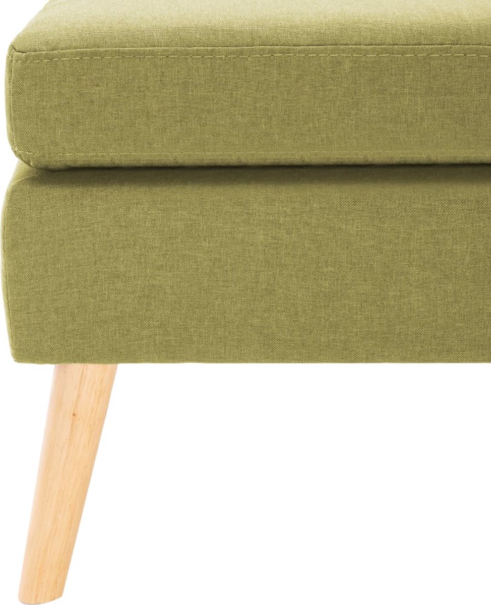 Vidaxl Voetenbank Stof - Groen