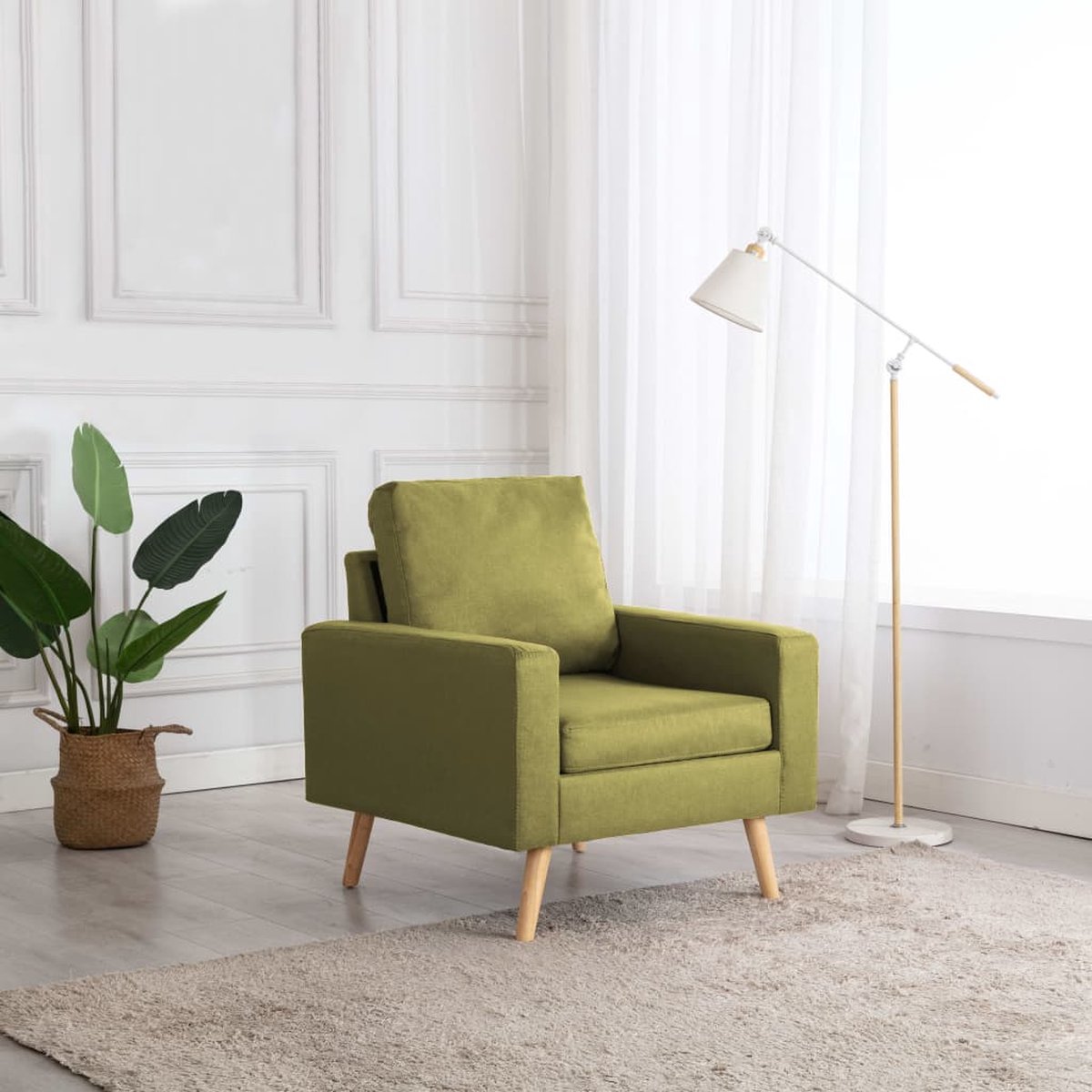 Vidaxl Fauteuil Stof - Groen