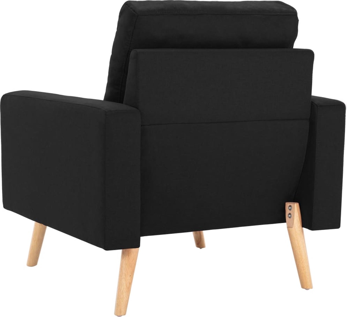 Vidaxl Fauteuil Stof - Zwart