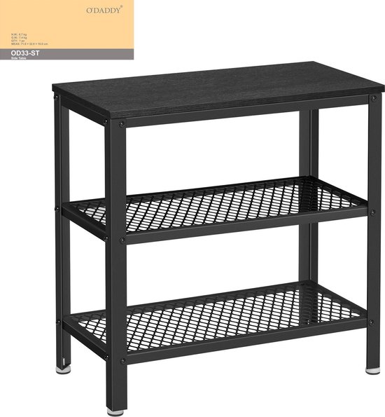 O'DADDY Wandtafel Xl - HaltafelOf DressoirMet 2 Gaasplanken-60x30x60 G - Grijs