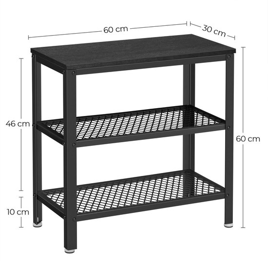 O'DADDY Wandtafel Xl - HaltafelOf DressoirMet 2 Gaasplanken-60x30x60 G - Grijs