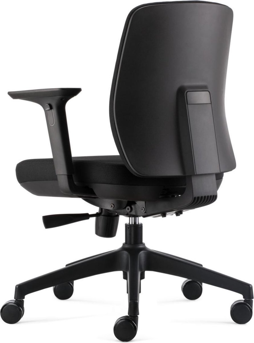 24Designs Vesta Ergo-1 Ergonomische Bureaustoel En1335 -e Stof - Onderstel - Zwart