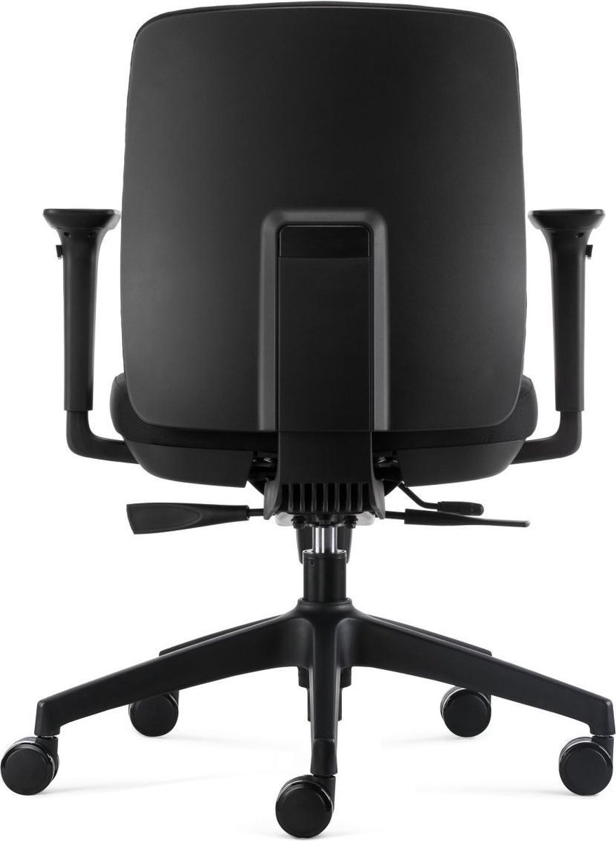 24Designs Vesta Ergo-1 Ergonomische Bureaustoel En1335 -e Stof - Onderstel - Zwart