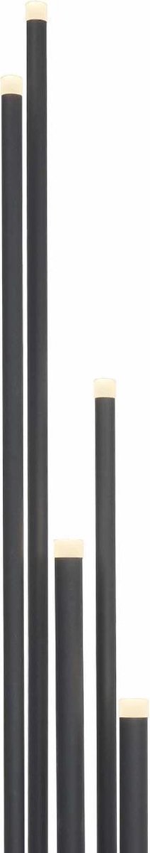 Highlight Vloerlamp Tubes 5 Lichts H 155 Cm - Zwart
