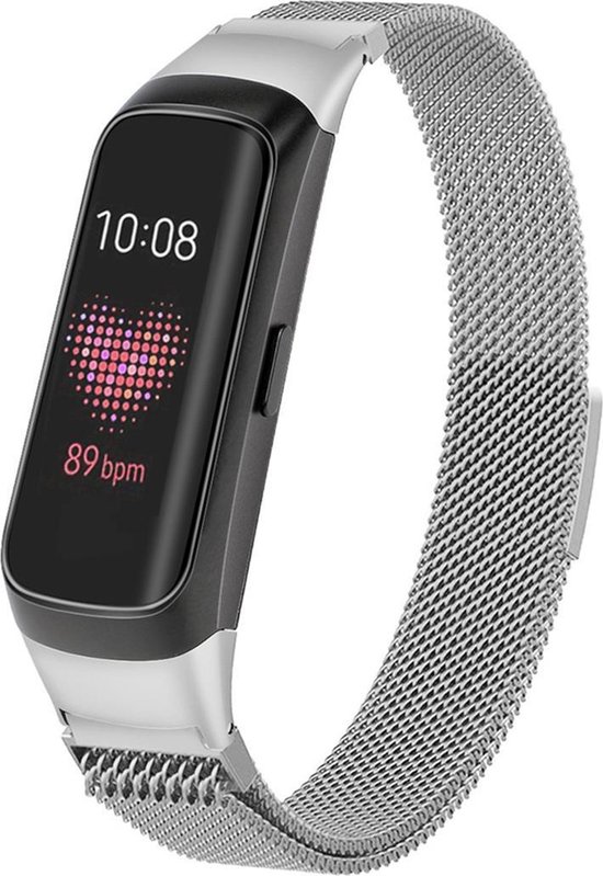 Imoshion Milanees Smartwatch Bandje Voor De Samsung Galaxy Fit - Zilver - Silver