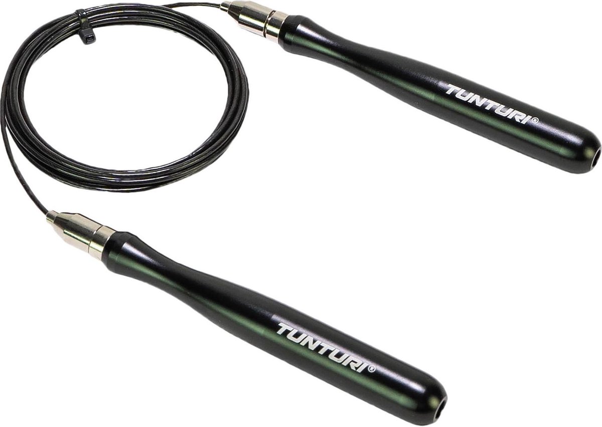 Tunturi Verstelbare Springtouw Pro - Speed Rope - 3 M - - Zwart