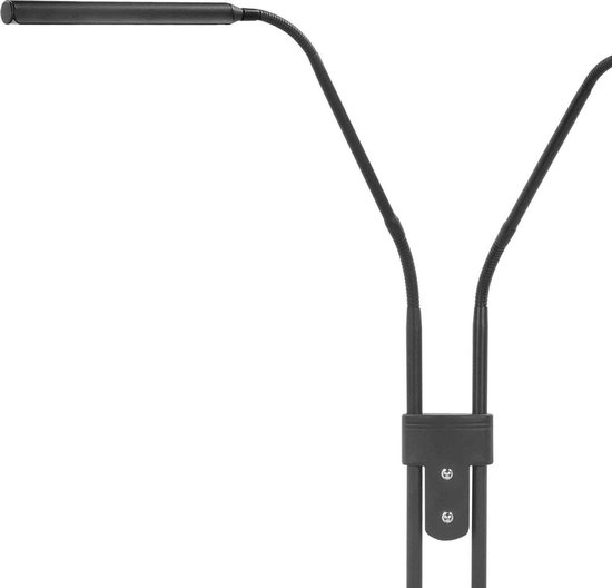 Highlight Vloerlamp Murcia 2 Lichts H 145 Cm - Zwart