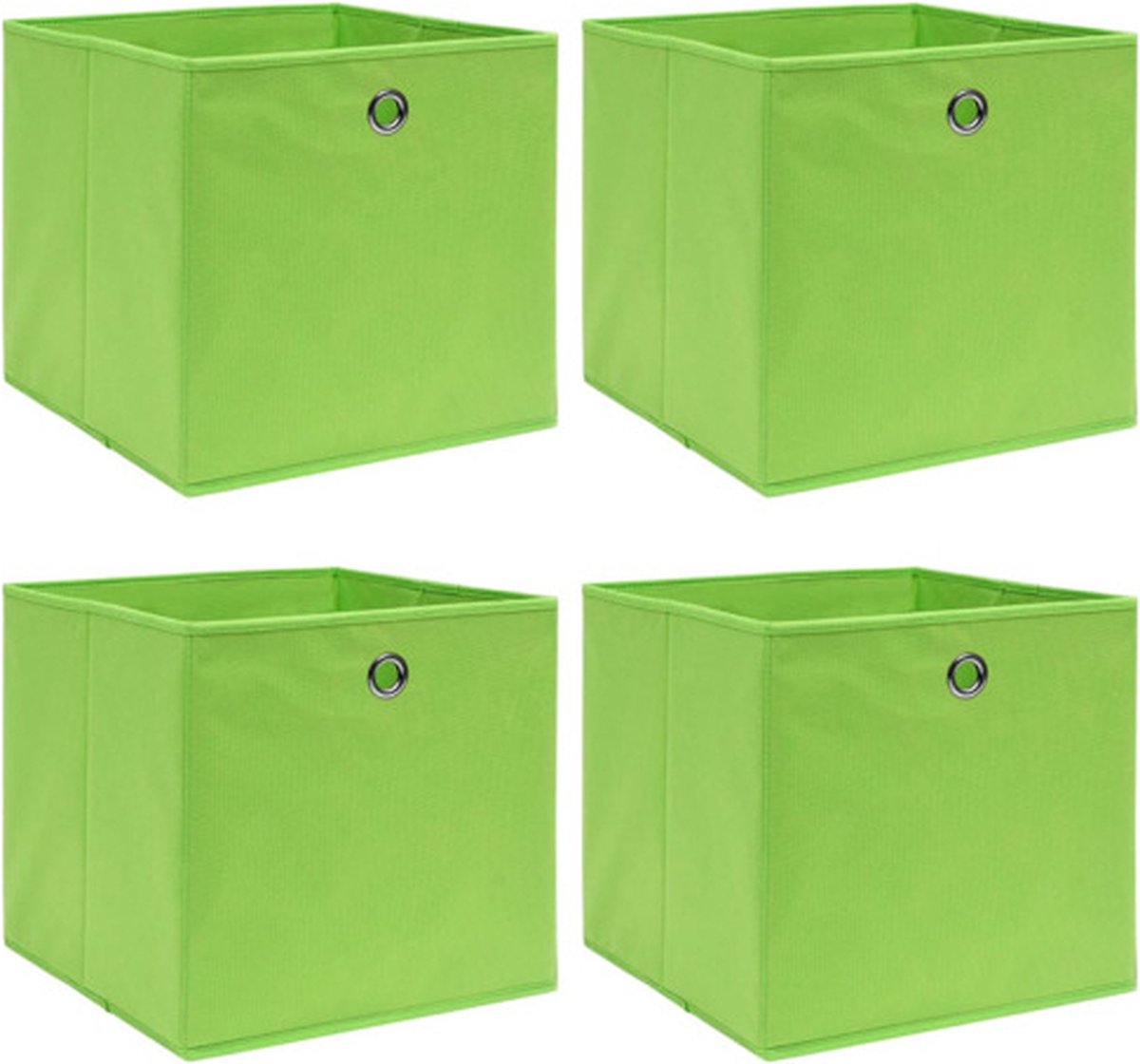 Vidaxl Opbergboxen 4 St 32x32x32 Cm Stof - Verde