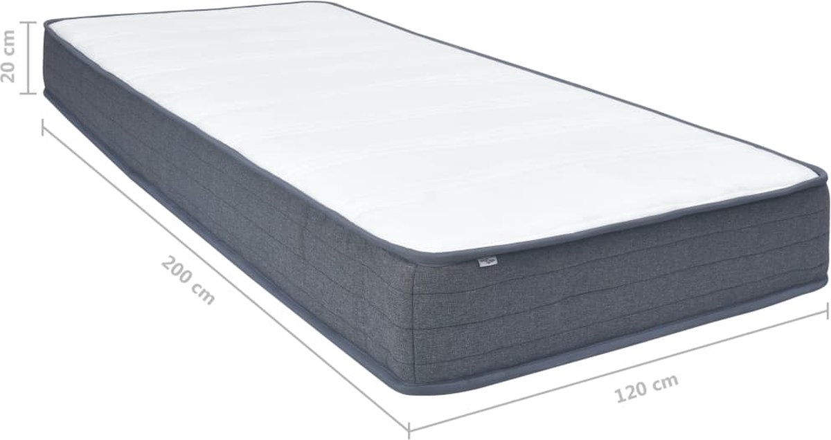 Vidaxl Boxspringmatras 200x120x20 Cm - Wit