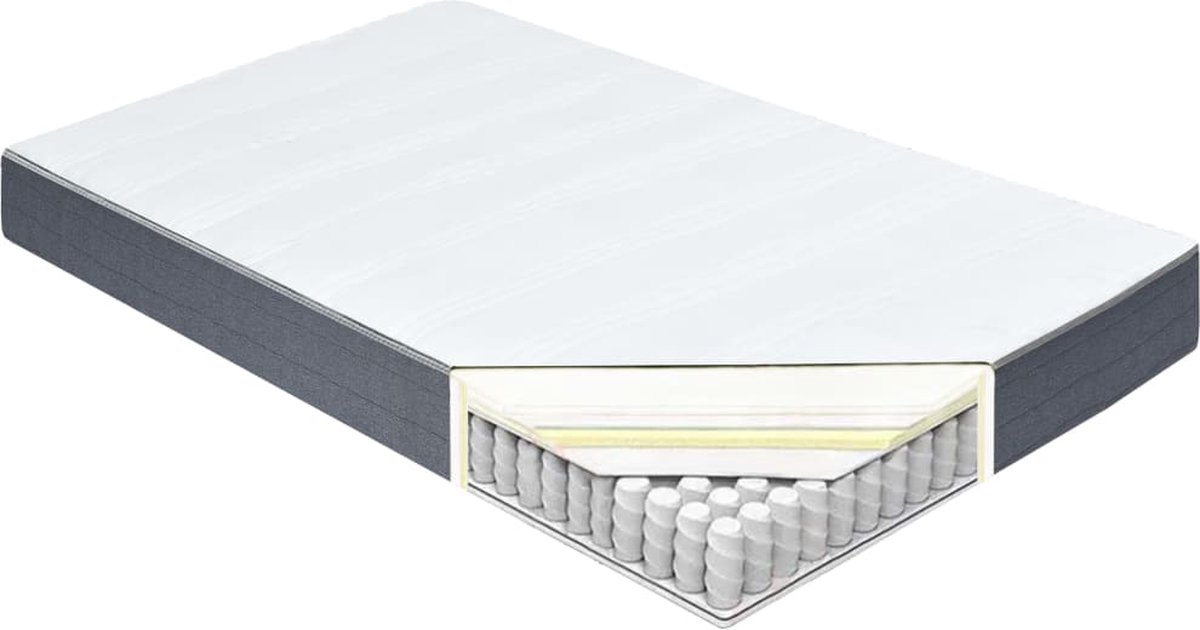 Vidaxl Boxspringmatras 200x140x20 Cm - Wit