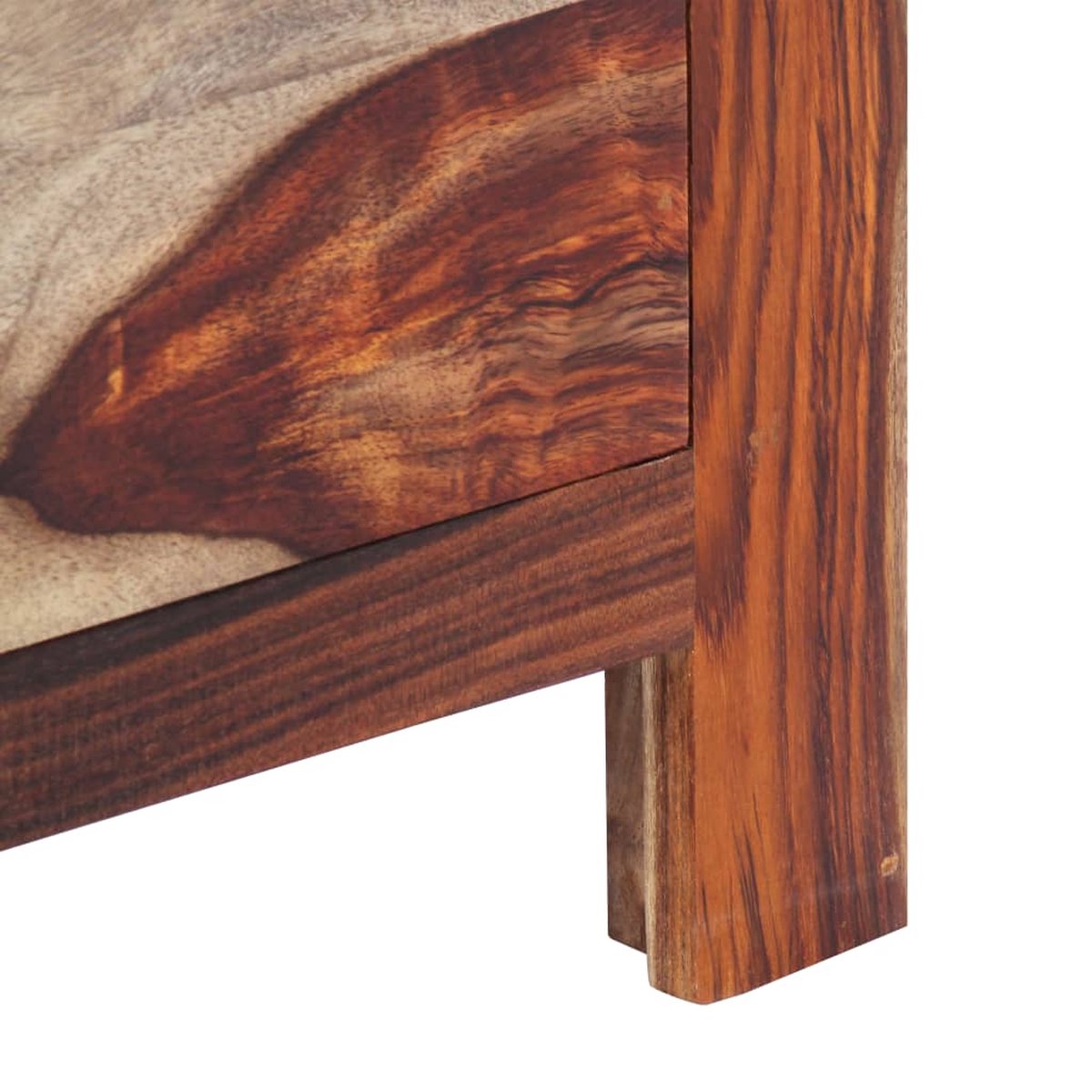 Vidaxl Ladekast 40x30x100 Cm Massief Sheeshamhout - Bruin