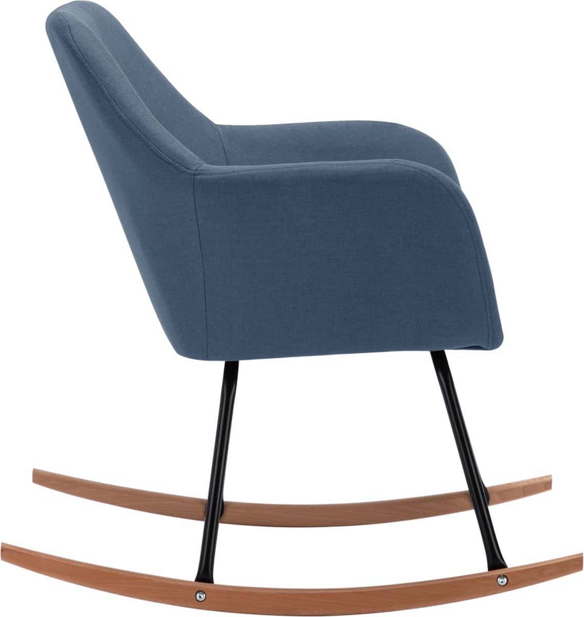 Vidaxl Schommelstoel Stof - Blauw