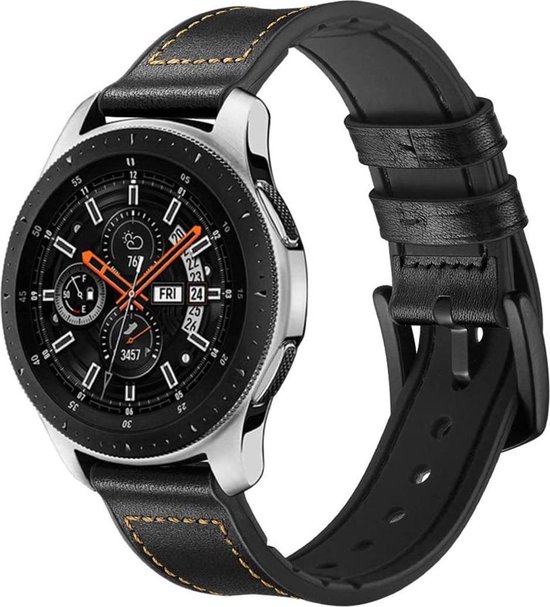 Imoshion Echt Lederen Smartwatch Bandje Voor De Samsung Gear S3 Classic - - Zwart