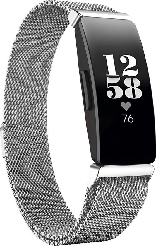 Imoshion Milanees Smartwatch Bandje Voor De Fitbit Inspire - Zilver - Silver