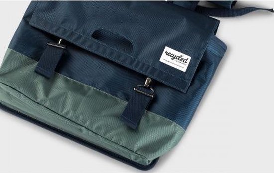 URBAN PROOF Dubbele Fietstas 40 Liter Polyetheen/groen - Blauw