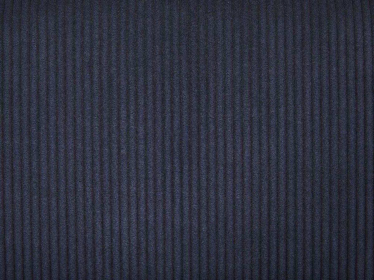 Beliani Manteca Eetkamerstoel Set Van 2 Corduroy 54 X 46 Cm - Blauw
