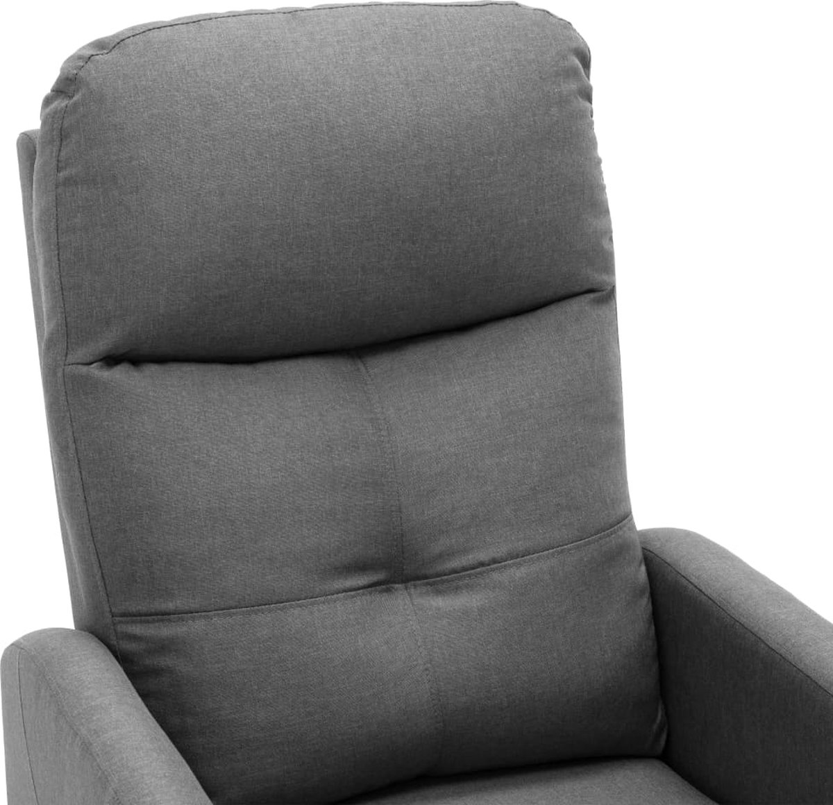 Vidaxl Massagestoel Verstelbaar Stof Licht - Grijs