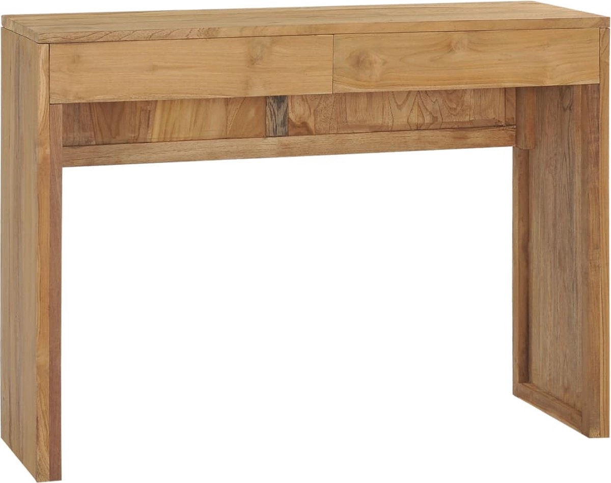 Vidaxl Wandtafel 100x35x75 Cm Massief Teakhout - Bruin