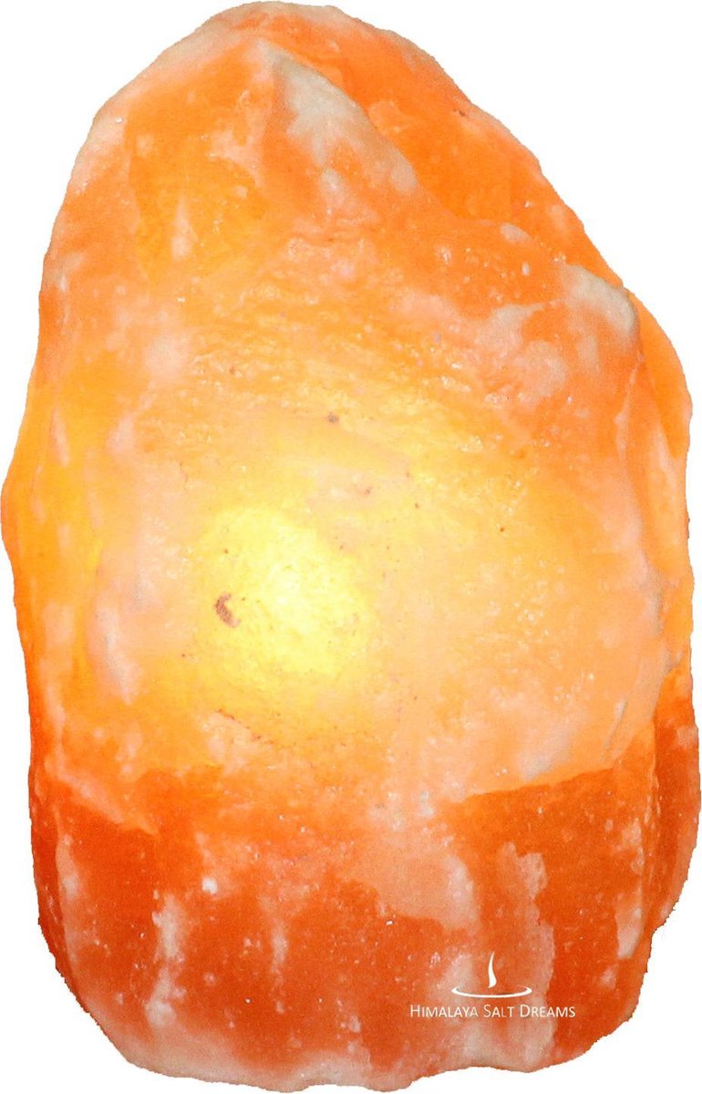 Himalaya Salt Dreams Tafellamp Gloeilamp 19 X 11 Cm - Oranje