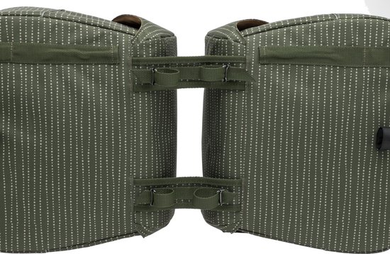 New Looxs Fietstas Dubbel Joli Nomi 37 Liter Polyester - Groen