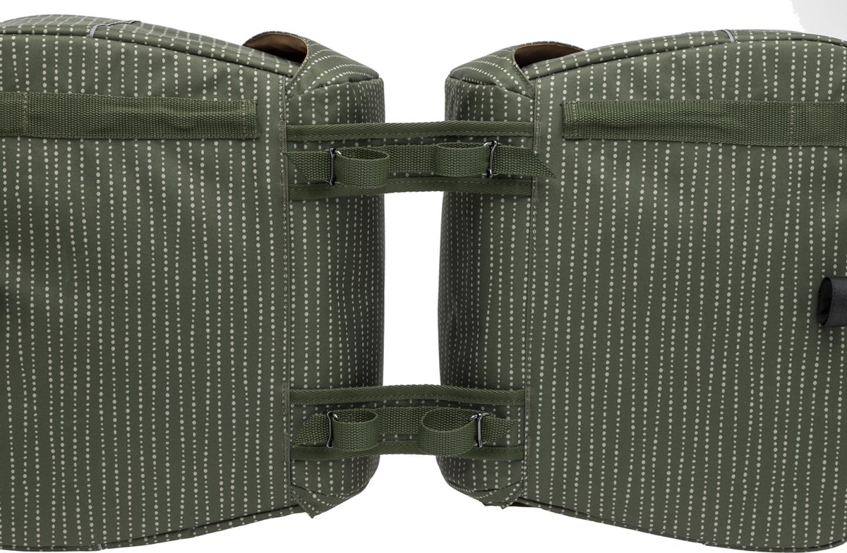 New Looxs Fietstas Dubbel Joli Nomi 37 Liter Polyester - Groen