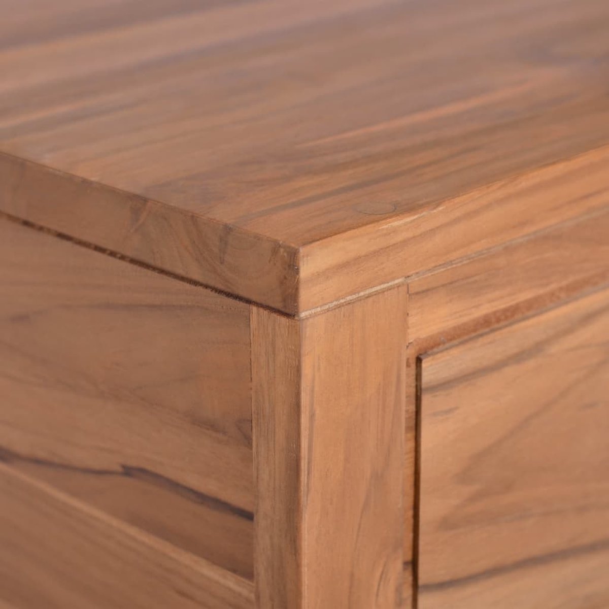 Vidaxl Badkamerwandkast 45x45x30 Cm Massief Teakhout - Bruin