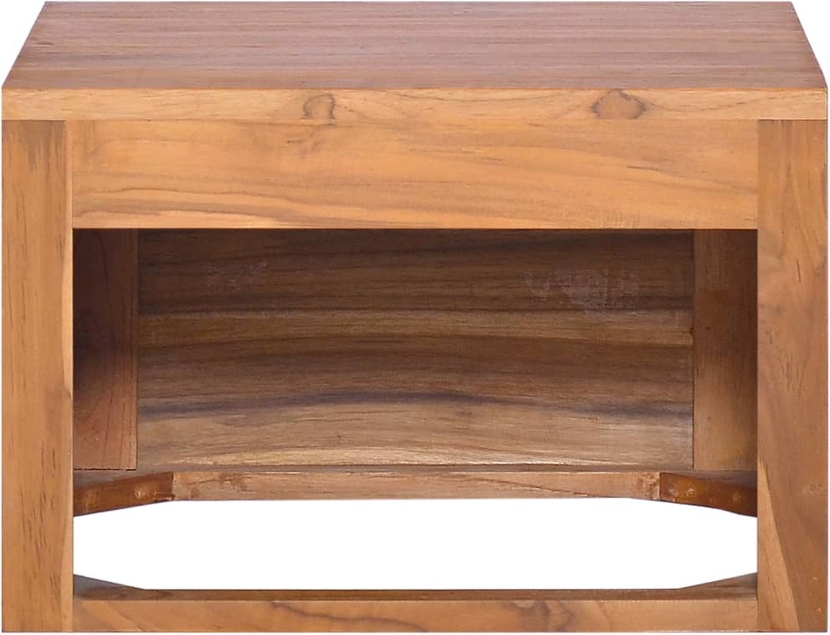 Vidaxl Badkamerwandkast 45x45x30 Cm Massief Teakhout - Bruin
